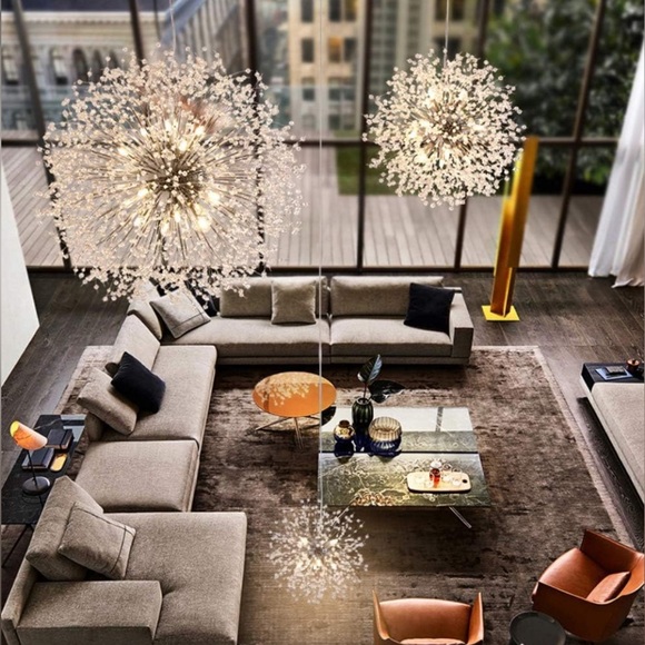 NEW Starburst Chandelier Light Fixture 💫 - Picture 8 of 10